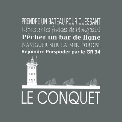 Tableau Mural Le Conquet RÉGIONALISME CEANOTHE