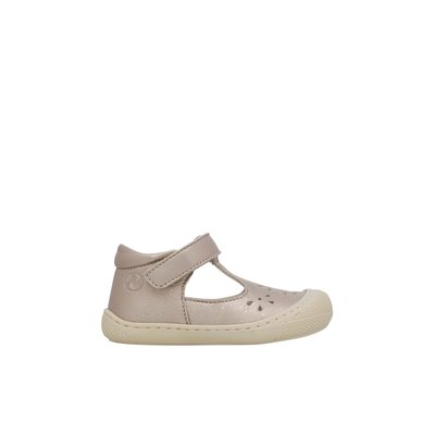 Sandales semi-fermées en cuir laminé INDIS NATURINO