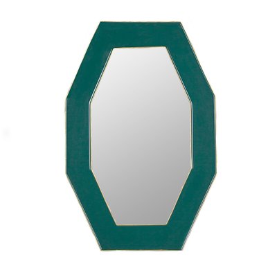 59cm Framed Octagonal Mirror Teal FURN.