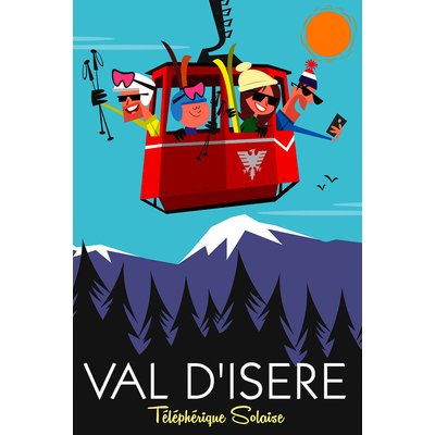 Tableau ski à val d'isère HEXOA