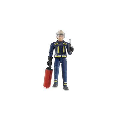 Figurine pompier avec eccessoires BRUDER