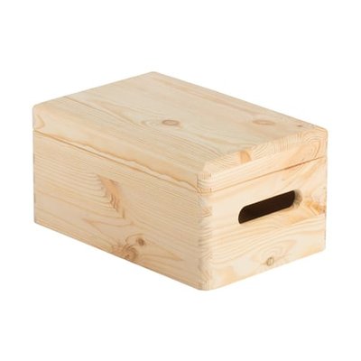 Caisse Rangement Avec Couvercle Pin H14 Cm X L20 Cm X P30 Cm ASTIGARRAGA