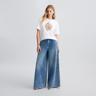 T-shirt avec cœur et strass LIU JO
