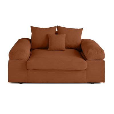 Aspen - Fauteuil XL - assise profonde - velours côtelé LISA DESIGN