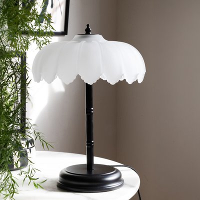Palm Desert Island Table Lamp in Black/White ROCKETT ST GEORGE