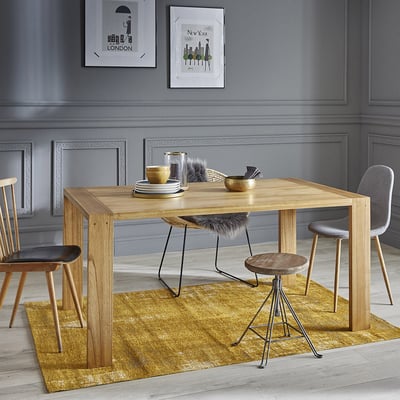 Table en bois massif 8 pers.  TILO BERAH GETAH