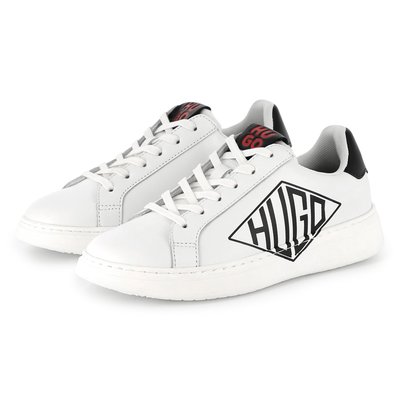Baskets lacées en cuir HUGO KIDSWEAR