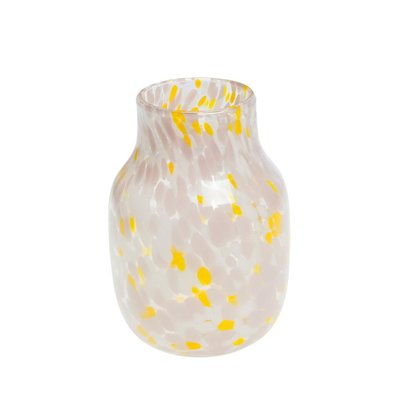 Vase   jaune et rose clair 22  -IZAK AMADEUS