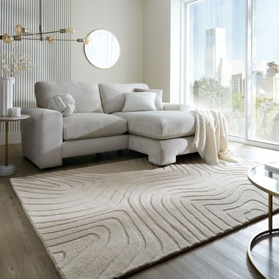 Tapis en laine beige HYPNOSE FLAIR RUGS