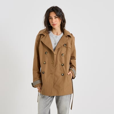 Trench mi-long à capuche GRAIN DE MALICE