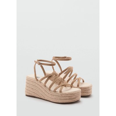 Sandales plateforme corde MANGO TEEN
