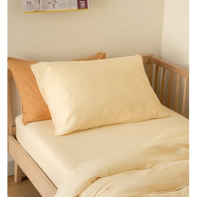 Taie d'oreiller SATIN DE COTON BIO LAVÉ KADOLIS