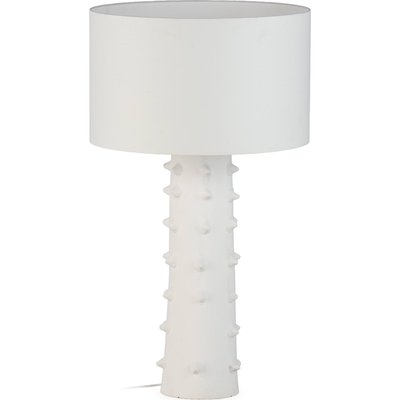 Lampe de table design argile blanche sans abat jour élégante RECOLLECTION