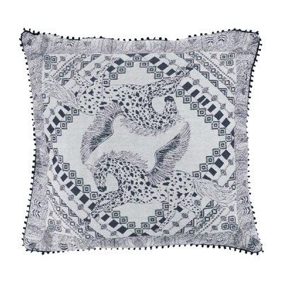 Housse de coussin satin de coton CHEVAL AILE GARNIER THIEBAUT