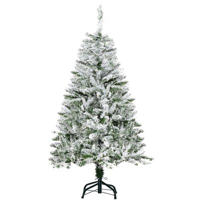 Sapin de Noël artificiel imitation Nordmann enneigé HOMCOM