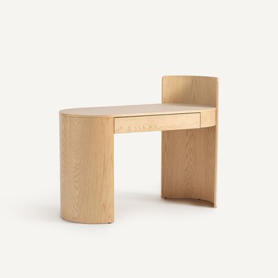 Bureau en chêne et cuir, Abbas AM.PM