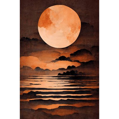 Tableau Mural La Pleine Lune ILLUSTRATION CEANOTHE