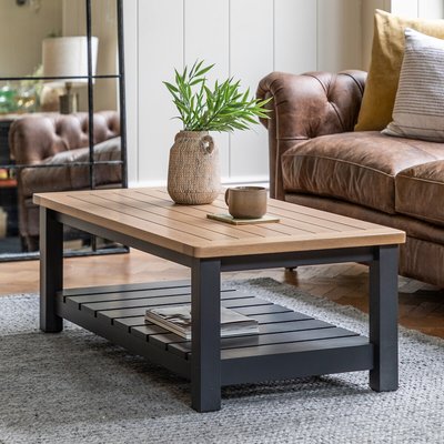 Ende Shaker-Style Oak Coffee Table SO'HOME