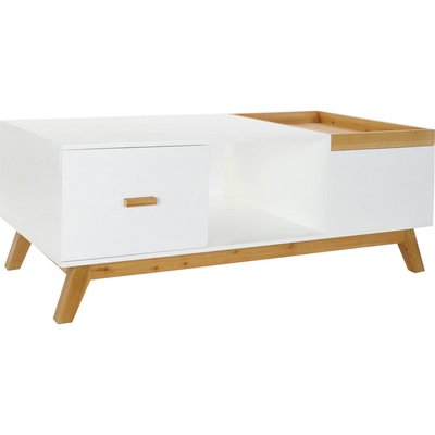 Table basse bois avec rangement, Scandi RECOLLECTION