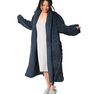Peignoir polaire mixte doux et chaux WARM WOOL SENSEI MAISON