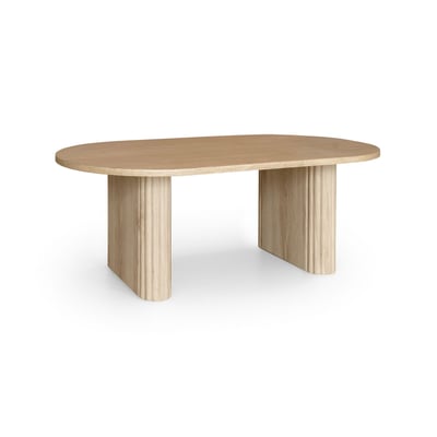 Table basse ovale en bois, QUITO NOW'S HOME