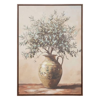 Toile peinte encadrée rectangulaire OLLY ATMOSPHERA