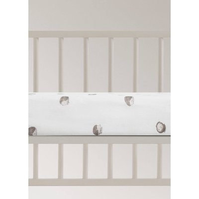 Drap-housse berceau en coton imprimé hérissons MANGO HOME