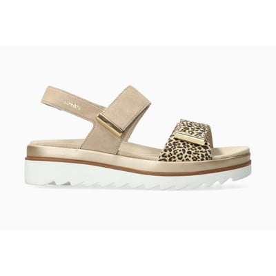 Sandales Cuir Marron Born Femme Pointure 9/40.5 - Style Plateforme/wedge Occasion