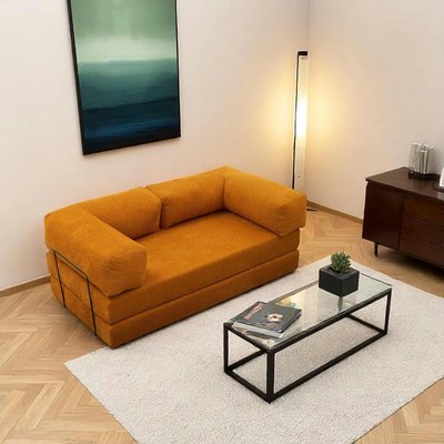 Canapé-lit ocre confort, 190 cm ALTEA PIER IMPORT