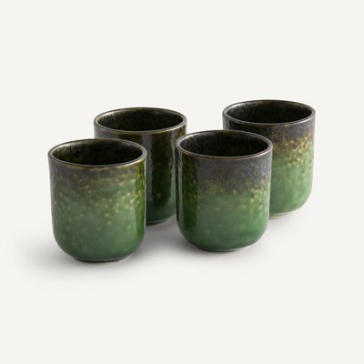 4er-Set Tassen Aska, Steingut mit reaktiver Glasur AM.PM