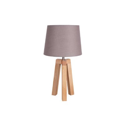Lampe Trépied Stockholm Abat Jour Gris MILLUMINE