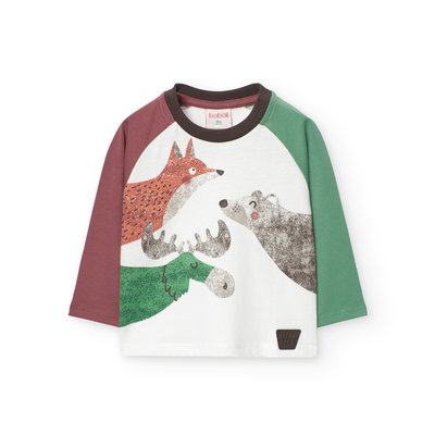 T-shirt en coton avec dessin BOBOLI