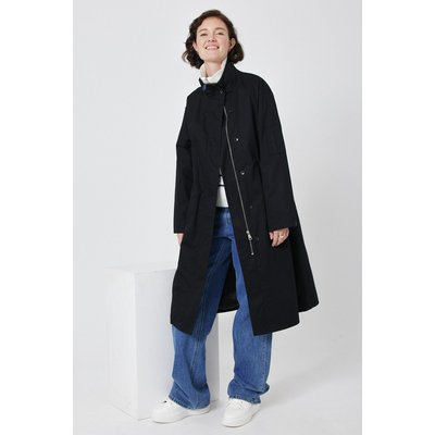 Manteau mi-long polyvalent avec  col montant et poches latérales CLEYA ARTLOVE