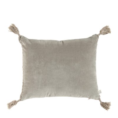 Coussin en velours de coton BLANC D’IVOIRE