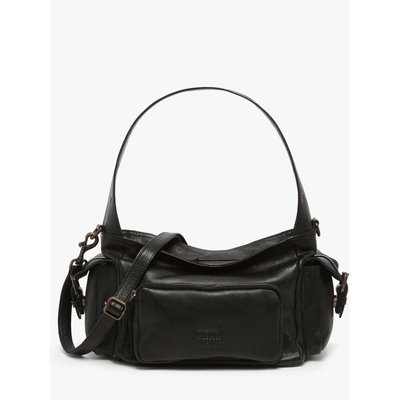 Sac porté épaule Cargo cuir BASILIC PEPPER