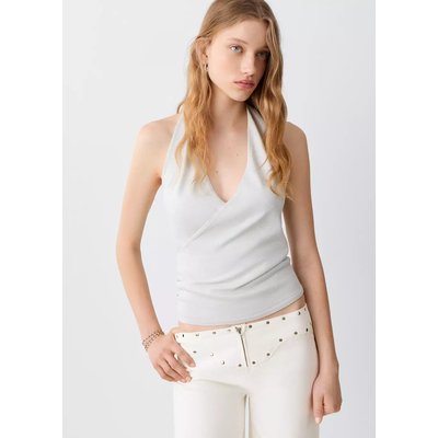 Jean taille basse avec clous permanents MANGO TEEN