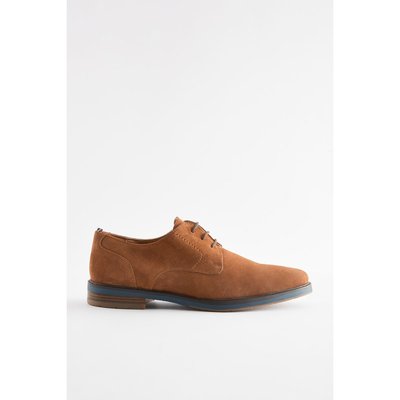 Chaussures derby en daim semelle contrastante NEXT