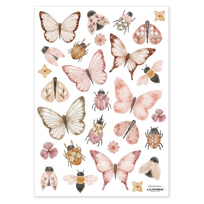 Stickers papillons et coccinelles COCCINELLA LILIPINSO
