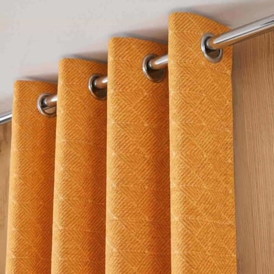 Rideau tissé jacquard chenille 140x250cm ORNAMI