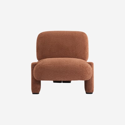 Fauteuil en tissu bouclette PINETO HABITAT