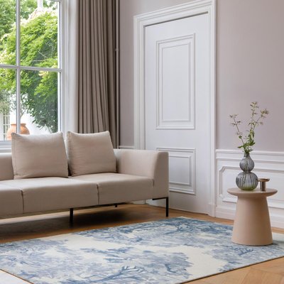 Tapis salon et chambre fait à la main en coton motif floral LANDSCAPE UN AMOUR DE TAPIS