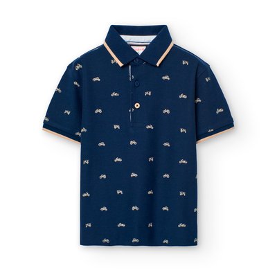 Polo en coton avec imprimé fantaisie BOBOLI