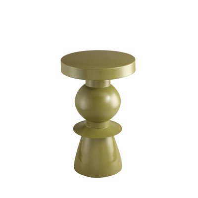 Table d'appoint ronde en aluminium ø32,5cm- LENA DRAWER