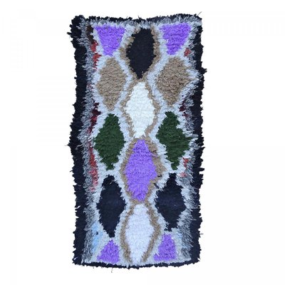 Authentique tapis berbère fait à la main en coton BOUCHAROUETTE AP UN AMOUR DE TAPIS