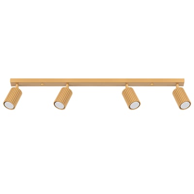 Plafonnier Aluminium Doré GU10 4 Karbon Line EDEN
