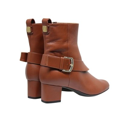 Bottine à talon en cuir olympia INES DE LA FRESSANGE PARIS