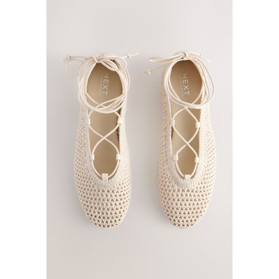Ballerines en crochet à bout rond NEXT