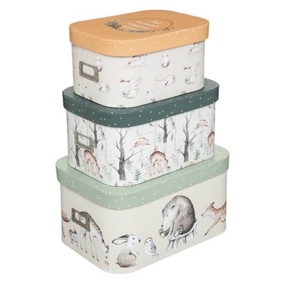 Set de 3 boites de rangement enfant ATMOSPHERA