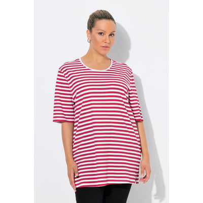 T-shirt rayé, col rond et manches courtes ULLA POPKEN