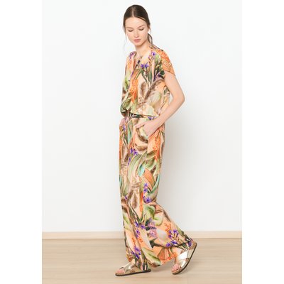 Pantalon fluide à imprimé tropical LOLALIZA